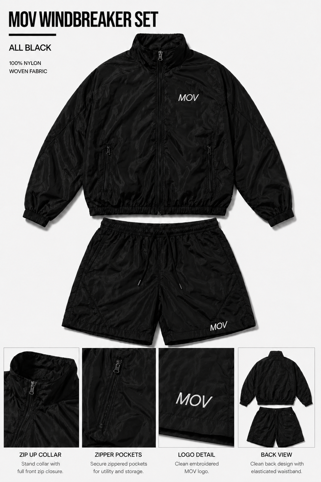 PRE ORDER-MONEY OVER VIOLENCE WINDBREAKER SET